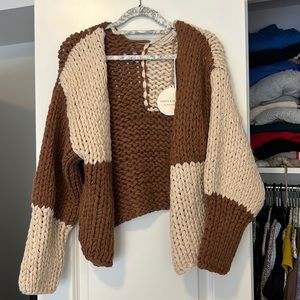 Saints & Hearts chunky knit sweater
